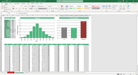 Process Capability Excel Template